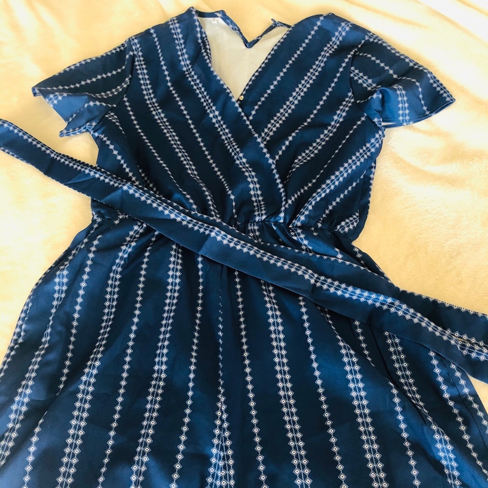 Blue one piece romper